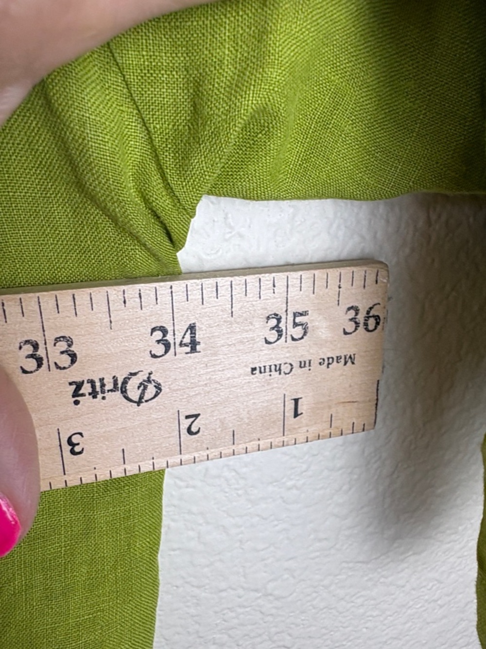 Bryn Walker Oversized 100% Linen Lime Green Tunic Top Lagenlook Size 3X - Picture 13 of 14